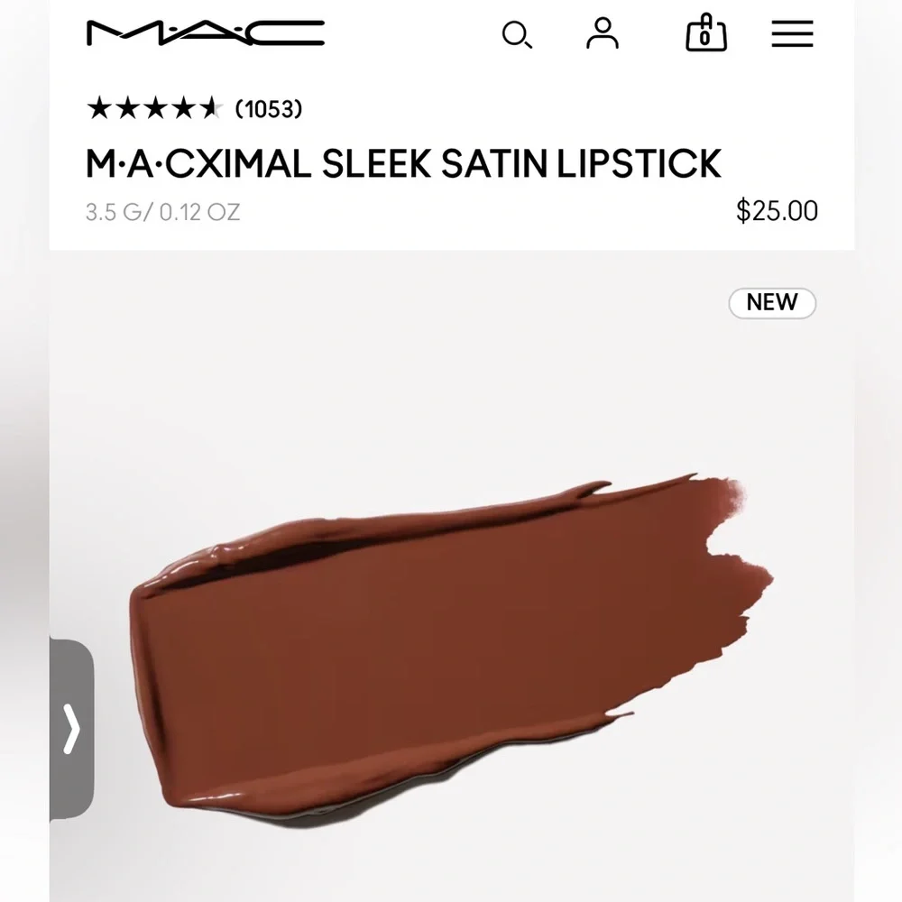 MAC Cosmetics Macximal Sleek Satin Lipstick in Shade Truth Be Untold